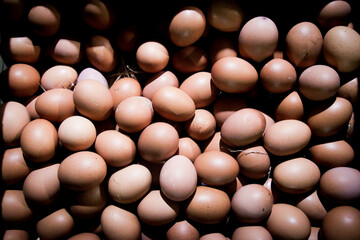 egg on the market for cooking 