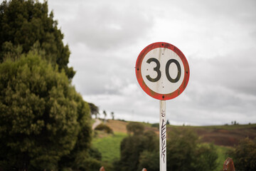 speed limit sign