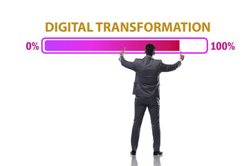 Digital transformation and digitalization concept