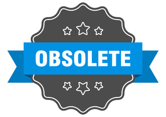 obsolete label. obsolete isolated seal. sticker. sign