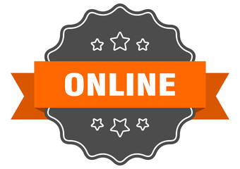 online label. online isolated seal. sticker. sign