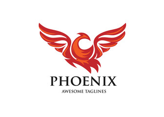 best phoenix bird logo design,luxury phoenix logo concept,  phoenix vector logo