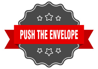 Obraz premium push the envelope label. push the envelope isolated seal. sticker. sign