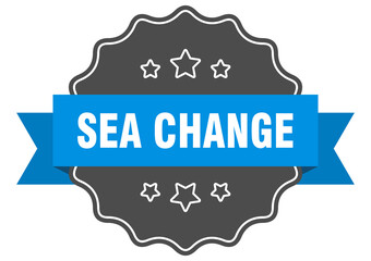 sea change label. sea change isolated seal. sticker. sign