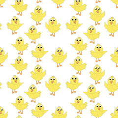 seamless pattern with cute animal charater