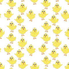 Fototapeta premium seamless pattern with cute animal charater