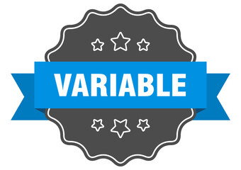 variable label. variable isolated seal. sticker. sign