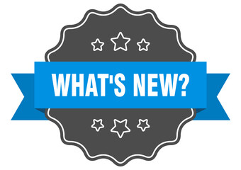 what's new? label. what's new? isolated seal. sticker. sign