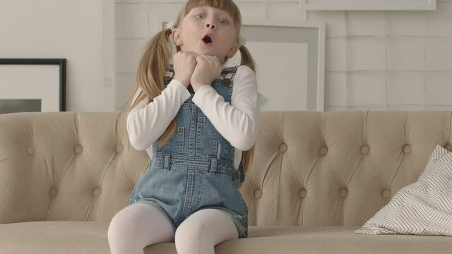 Little girl with emotions