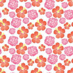 seamless pattern with flowers