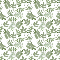 seamless background with leaves