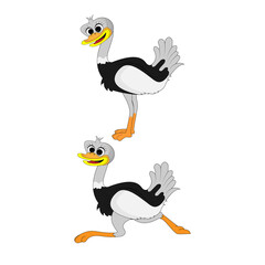 cute animal character simple vector illustration