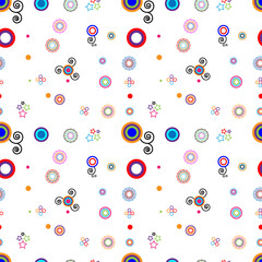 seamless pattern with cute ornament