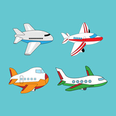 vector illustration of airplane
