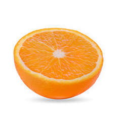 Orange  fruit  isolated on white background.