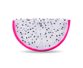 Dragon Fruit on white background