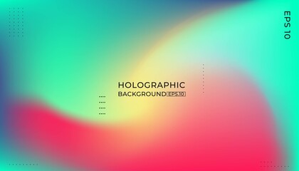 Abstract blurred gradient background. Colorful smooth banner template. Mesh backdrop with bright colors. Vector