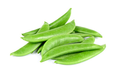 garden pea isolated on white background