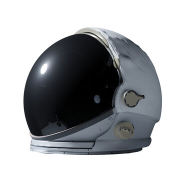 astronaut helmet isolated on white background