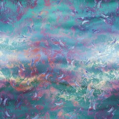 Fototapeta na wymiar Seamless abstract pattern that looks like wax melt. Pastel gentle colored design. High quality illustration that resembles encaustic art. Iridescent holographic luxurious graphic design.