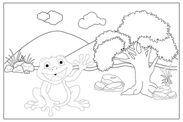 coloring cute animal for kids