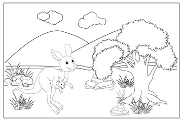 coloring cute animal for kids