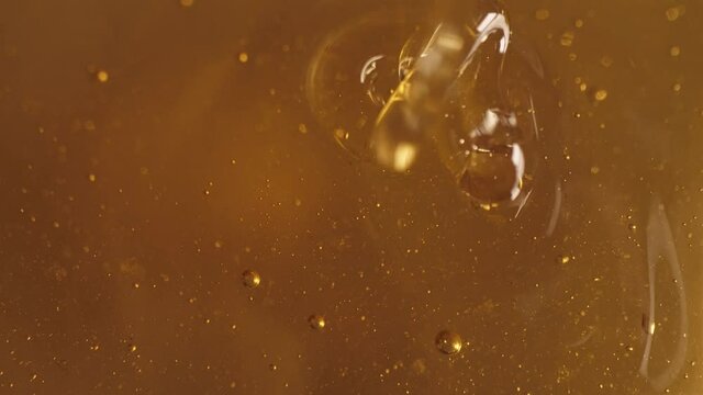 pouring honey on honey slow motion 4k