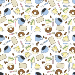 seamless pattern with cute ornament