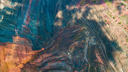 Iron ore quarry open pit mining of iron ore is huge.