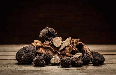 Black truffle mushroom