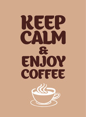 Coffee cup and decorate text. Use it for advertisement print or web design.