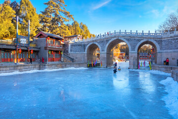 Suzhuo Market Street at the Beijing  Summer Palace in Beijing, China