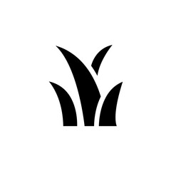 grass icon vector symbol template