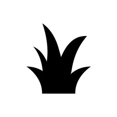 grass icon vector symbol template