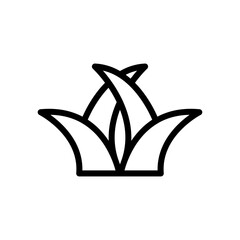 grass icon vector symbol template