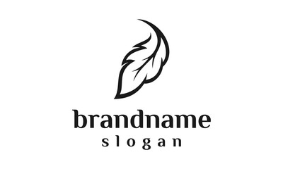 Obraz premium Leaf flower logo design vector EPS 10