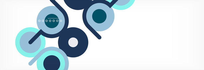 Circles and lines abstract background for covers, banners, flyers and posters and other templates