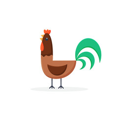 Farm cock icon. Cartoon of farm cock vector icon for web design isolated on white background