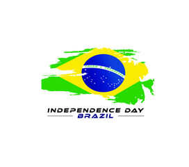 Vector Illustration Independence day of Brazil