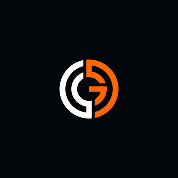 initial OG logo vector abstract
