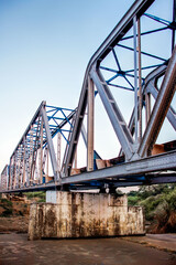 Fototapeta premium railroad bridge building