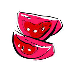 トマトとミニトマトのイラスト素材