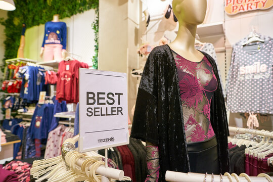 ROME, ITALY - CIRCA NOVEMBER, 2017: mannequin on display at a Tezenis store in Rome.