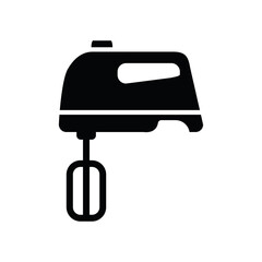 hand mixer icon vector symbol template