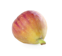 Whole tasty fresh fig isolated on white
