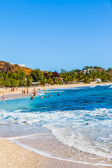 tropical beach in Reunion island 