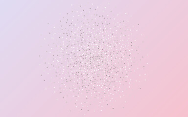 Silver Polka Glamour Pink Background. Bright 