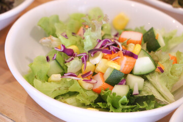 Salad  fresh at Restaurant
