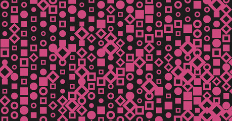 Abstract Color Halftone Dots generative art background illustration