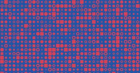 Abstract Color Halftone Dots generative art background illustration